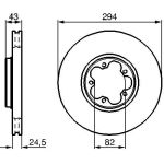 Bosch Bremsscheibe 0 986 479 B29 Bosch Bremsscheibe 0 986 479 B29