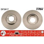 TRW Bremsscheibe DF2617 TRW Bremsscheibe DF2617