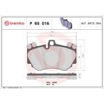 BREMBO Bremsklötze VA P 65 016 BREMBO Bremsklötze VA P 65 016