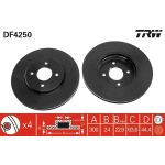 TRW Bremsscheibe FORD FOCUS DF4250 TRW Bremsscheibe FORD FOCUS DF4250