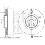 BluePrint BLUE PRINT Bremsscheibe ADBP430038 BluePrint BLUE PRINT Bremsscheibe ADBP430038