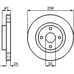 Bremsscheibe VA 0 986 478 989 Bremsscheibe VA 0 986 478 989