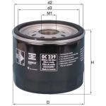 OC 239 MAHLE Ölfilter OC 239, Anschraubfilter, Höhe 81 mm – u. a. für Ford Econovan (KBA, KCA), Kasten (KAA), Renault Master III Pritsche/Fahrgestell (EV, HV, UV) – OE Nummer 3254957 - l OC 239 MAHLE Ölfilter OC 239, Anschraubfilter, Höhe 81 mm – u. a. für Ford Econovan (KBA, KCA), Kasten (KAA), Renault Master III Pritsche/Fahrgestell (EV, HV, UV) – OE Nummer 3254957 - l
