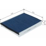 Aktivkohleinnenraumfilter 0 986 628 638 Aktivkohleinnenraumfilter 0 986 628 638