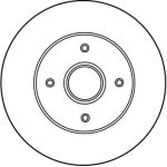 Bremsscheibe Renault T. 19/Clio/Megane 88 DF2706