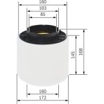 Bosch Luftfilter F 026 400 283 Bosch Luftfilter F 026 400 283