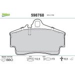 Valeo Bremsbelagsatz 598768 Valeo Bremsbelagsatz 598768