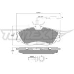 TOMEX brakes Bremsbelagsatz, Scheibenbremse TX 11-62