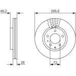 Bosch Bremsscheibe Vorderachse 0 986 479 758 Bosch Bremsscheibe Vorderachse 0 986 479 758
