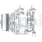 Delphi Kompressor CS20515 Delphi Kompressor CS20515