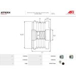 AFP6004 AS-PL Lichtmaschinenfreilauf AFP6004 AFP6004 AS-PL Lichtmaschinenfreilauf AFP6004
