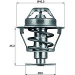 Thermostateinsatz mit Dichtung TX 81 89D Thermostateinsatz mit Dichtung TX 81 89D