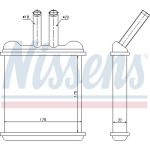 Nissens Heizungskühler PKW 76502 Nissens Heizungskühler PKW 76502
