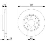Bremsscheibe VA 0 986 479 369 Bremsscheibe VA 0 986 479 369