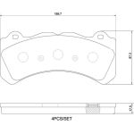 BREMBO Bremsklötze VA P 86 034 BREMBO Bremsklötze VA P 86 034
