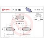 BREMBO Bremsklötze VA P 18 025 BREMBO Bremsklötze VA P 18 025