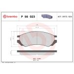 BREMBO Bremsklötze VA P 56 023 BREMBO Bremsklötze VA P 56 023
