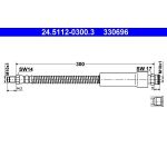 ATE Bremsschlauch 24.5112-0300.3 ATE Bremsschlauch 24.5112-0300.3