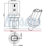 NISSENS Sensor, Kühlmitteltemperatur 207021 NISSENS Sensor, Kühlmitteltemperatur 207021