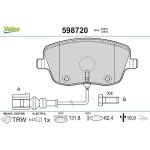 Valeo Bremsbelagsatz 598720 Valeo Bremsbelagsatz 598720
