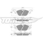 TOMEX brakes Bremsbelagsatz, Scheibenbremse TX 12-21 TOMEX brakes Bremsbelagsatz, Scheibenbremse TX 12-21