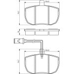 Bosch Bremsbelagsatz 0 986 494 535 Bosch Bremsbelagsatz 0 986 494 535