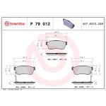 BREMBO Bremsklötze VA P 79 012 BREMBO Bremsklötze VA P 79 012