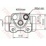 TRW Radbremszylinder BWF292 TRW Radbremszylinder BWF292