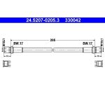ATE Bremsschlauch 24.5207-0205.3 ATE Bremsschlauch 24.5207-0205.3