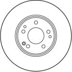 Bremsscheibe Db P. W124 280 DF1598 Bremsscheibe Db P. W124 280 DF1598