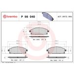 BREMBO Bremsklötze VA P 56 040 BREMBO Bremsklötze VA P 56 040