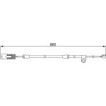 Bosch Bremsbelagverschleißsensor 1987474945