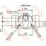 TRW Bremsrolle BWB139 TRW Bremsrolle BWB139