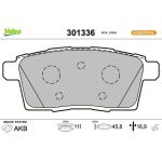 301336 Valeo Bremsbelagsatz 301336 301336 Valeo Bremsbelagsatz 301336