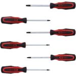 KS TOOLS ERGOTORQUEplus Schraubendreher-Set, 6-teilig, TX mit Loch 159.0040