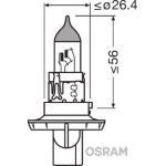 H13 OSRAM 12V 60/55W P26,4T 3 9008 H13 OSRAM 12V 60/55W P26,4T 3 9008