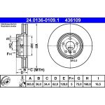 Bremsscheibe Bmw P. X5/X6 3.0-4.8 07-13 24.0136-0109.1