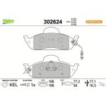 VALEO Bremsbeläge 302624 VALEO Bremsbeläge 302624