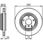 Bremsscheibe HA 0 986 478 975 Bremsscheibe HA 0 986 478 975