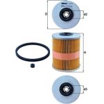 KX 78D MAHLE Kraftstofffilter KX 78D, Filtereinsatz, Höhe 92,1 mm – u. a. für Opel Astra G Caravan (T98), G CC (T98), G Stufenheck (T98) – OE Nummer 00818531 - l