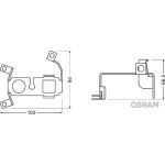 Osram LEDriving FOG 101/102 VW MOUNT LEDFog 101 Halterung für VW Set LEDFOG101-VW-M