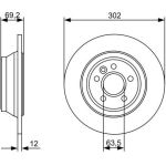 Bremsscheibe HA 0 986 479 396 Bremsscheibe HA 0 986 479 396