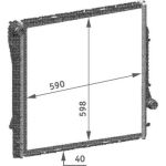 MAHLE Kühler, Motorkühlung CR 565 000P MAHLE Kühler, Motorkühlung CR 565 000P
