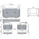 Bosch Bremsbelagsatz 0 986 424 385 Bosch Bremsbelagsatz 0 986 424 385