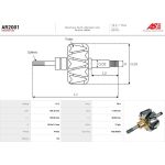 AR2001 AS-PL Lichtmaschinenrotor AR2001 AR2001 AS-PL Lichtmaschinenrotor AR2001