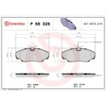 BREMBO Bremsklötze VA P 68 026