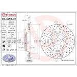 15 482 077 Bremsscheibe HA 09.A959.21 15 482 077 Bremsscheibe HA 09.A959.21