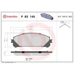BREMBO Bremsklötze VA P 83 145 BREMBO Bremsklötze VA P 83 145