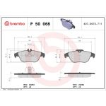 BREMBO Bremsklötze HA P 50 068 BREMBO Bremsklötze HA P 50 068