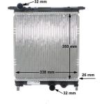 Kühler, Motorkühlung CR 831 000S Kühler, Motorkühlung CR 831 000S